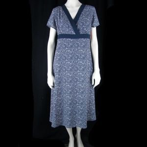 New - Short Sleeve Empire Surplice Summer Dress 8